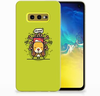 B2Ctelecom Samsung Galaxy S10e TPU Hoesje Design Doggy Biscuit