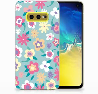 B2Ctelecom Samsung Galaxy S10e TPU Hoesje Design Flower Power