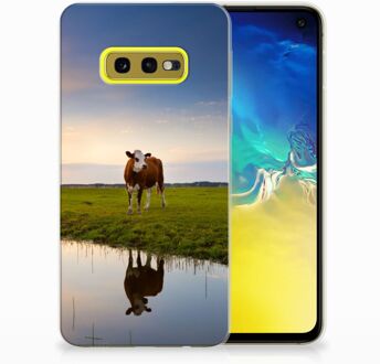 B2Ctelecom Samsung Galaxy S10e TPU Hoesje Design Koe