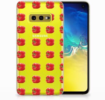 B2Ctelecom Samsung Galaxy S10e TPU Hoesje Design Paprika Red