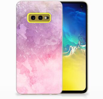 B2Ctelecom Samsung Galaxy S10e TPU Hoesje Design Pink Purple Paint