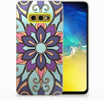 B2Ctelecom Samsung Galaxy S10e TPU Hoesje Design Purple Flower