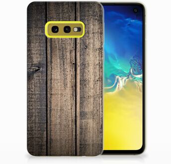 B2Ctelecom Samsung Galaxy S10e TPU Hoesje Design Steigerhout