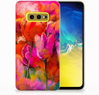 B2Ctelecom Samsung Galaxy S10e TPU Hoesje Design Tulpen