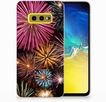 B2Ctelecom Samsung Galaxy S10e TPU Hoesje Design Vuurwerk