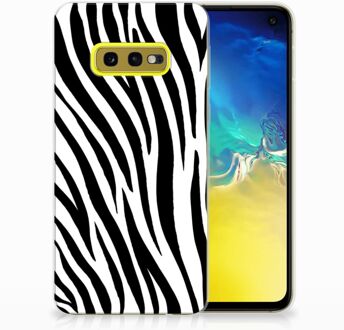 B2Ctelecom Samsung Galaxy S10e TPU Hoesje Design Zebra