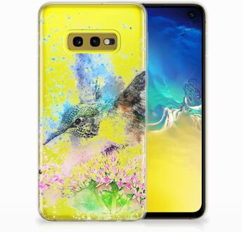 B2Ctelecom Samsung Galaxy S10e TPU-siliconen Hoesje Design Vogel