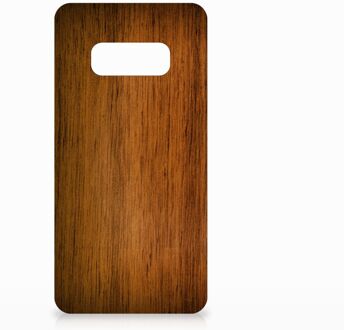 B2Ctelecom Samsung Galaxy S10e TPU-siliconen Hoesje Donker Hout