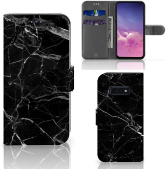 B2Ctelecom Samsung Galaxy S10e Uniek Bookcase Hoesje Marmer Zwart