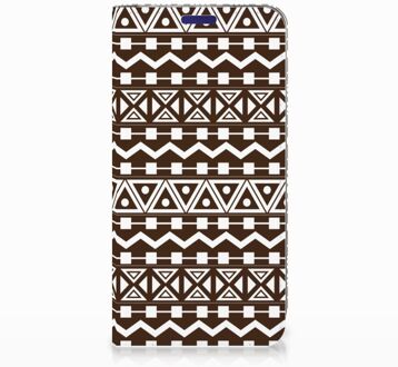 B2Ctelecom Samsung Galaxy S10e Uniek Standcase Hoesje Aztec Brown