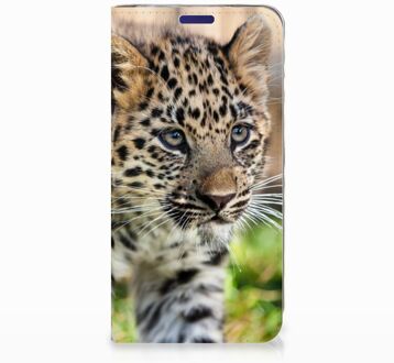 B2Ctelecom Samsung Galaxy S10e Uniek Standcase Hoesje Baby Luipaard