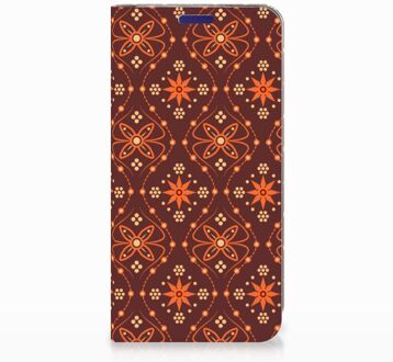 B2Ctelecom Samsung Galaxy S10e Uniek Standcase Hoesje Batik Brown