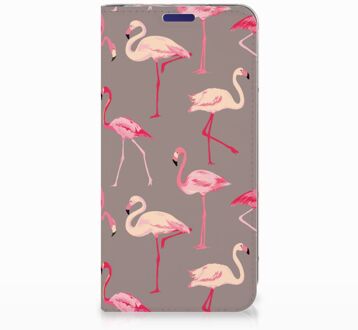 B2Ctelecom Samsung Galaxy S10e Uniek Standcase Hoesje Flamingo