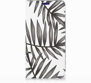 B2Ctelecom Samsung Galaxy S10e Uniek Standcase Hoesje Leaves Grey