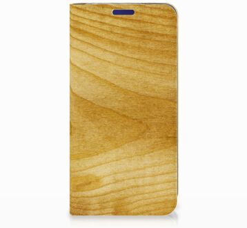 B2Ctelecom Samsung Galaxy S10e Uniek Standcase Hoesje Licht Hout