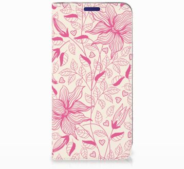 B2Ctelecom Samsung Galaxy S10e Uniek Standcase Hoesje Pink Flowers