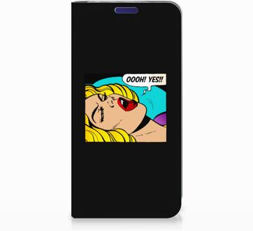 B2Ctelecom Samsung Galaxy S10e Uniek Standcase Hoesje Popart Oh Yes