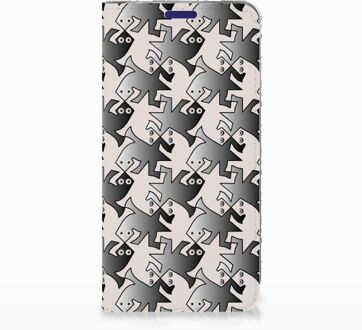 B2Ctelecom Samsung Galaxy S10e Uniek Standcase Hoesje Salamander Grey