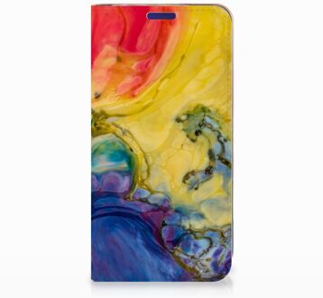 B2Ctelecom Samsung Galaxy S10e Uniek Standcase Hoesje Watercolor Dark