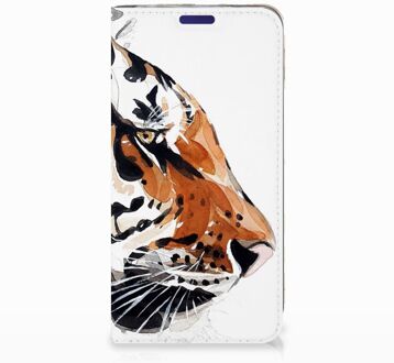 B2Ctelecom Samsung Galaxy S10e Uniek Standcase Hoesje Watercolor Tiger