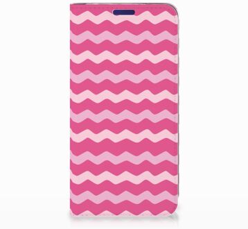 B2Ctelecom Samsung Galaxy S10e Uniek Standcase Hoesje Waves Pink