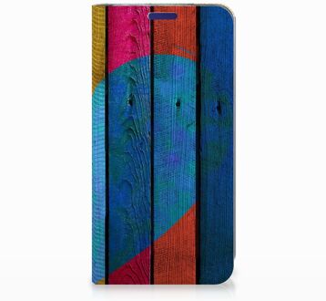 B2Ctelecom Samsung Galaxy S10e Uniek Standcase Hoesje Wood Heart