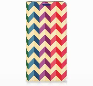 B2Ctelecom Samsung Galaxy S10e Uniek Standcase Hoesje Zigzag Color