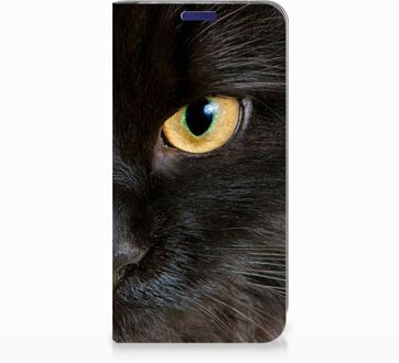 B2Ctelecom Samsung Galaxy S10e Uniek Standcase Hoesje Zwarte Kat