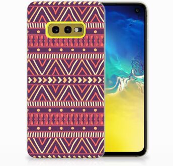 B2Ctelecom Samsung Galaxy S10e Uniek TPU Hoesje Aztec Purple