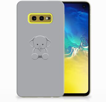 B2Ctelecom Samsung Galaxy S10e Uniek TPU Hoesje Baby Olifant