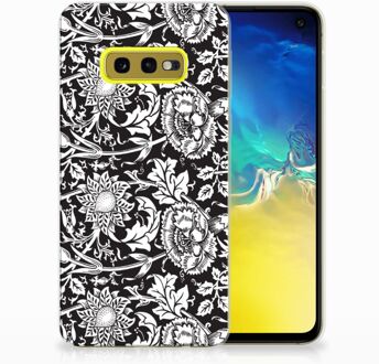 B2Ctelecom Samsung Galaxy S10e Uniek TPU Hoesje Black Flowers