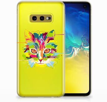 B2Ctelecom Samsung Galaxy S10e Uniek TPU Hoesje Cat Color