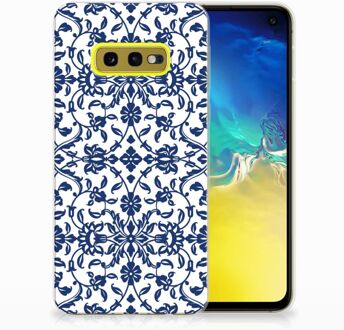 B2Ctelecom Samsung Galaxy S10e Uniek TPU Hoesje Flower Blue