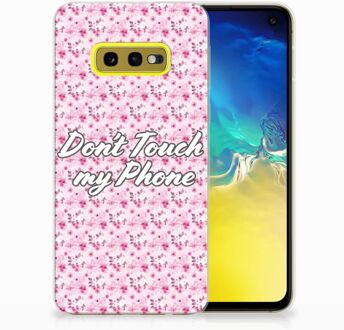 B2Ctelecom Samsung Galaxy S10e Uniek TPU Hoesje Flowers Pink DTMP