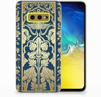 B2Ctelecom Samsung Galaxy S10e Uniek TPU Hoesje Golden Flowers