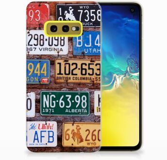 B2Ctelecom Samsung Galaxy S10e Uniek TPU Hoesje Kentekenplaten