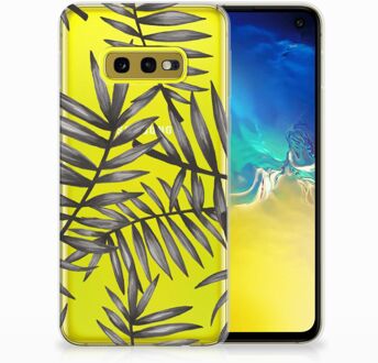 B2Ctelecom Samsung Galaxy S10e Uniek TPU Hoesje Leaves Grey