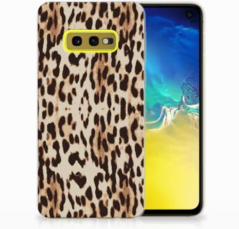 B2Ctelecom Samsung Galaxy S10e Uniek TPU Hoesje Leopard