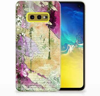 B2Ctelecom Samsung Galaxy S10e Uniek TPU Hoesje Letter Painting