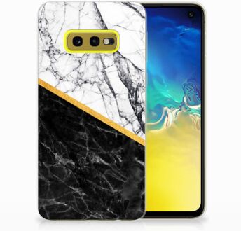 B2Ctelecom Samsung Galaxy S10e Uniek TPU Hoesje Marble White Black