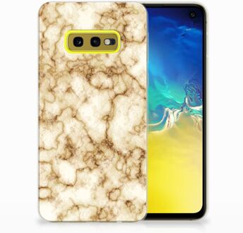 B2Ctelecom Samsung Galaxy S10e Uniek TPU Hoesje Marmer Goud