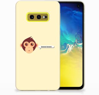 B2Ctelecom Samsung Galaxy S10e Uniek TPU Hoesje Monkey