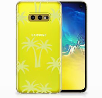 B2Ctelecom Samsung Galaxy S10e Uniek TPU Hoesje Palmtrees