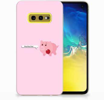 B2Ctelecom Samsung Galaxy S10e Uniek TPU Hoesje Pig Mud