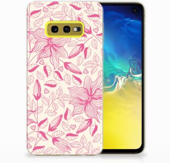 B2Ctelecom Samsung Galaxy S10e Uniek TPU Hoesje Pink Flowers