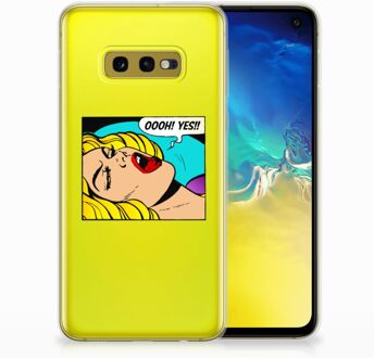 B2Ctelecom Samsung Galaxy S10e Uniek TPU Hoesje Popart Oh Yes