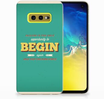 B2Ctelecom Samsung Galaxy S10e Uniek TPU Hoesje Quote Begin