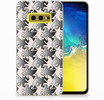 B2Ctelecom Samsung Galaxy S10e Uniek TPU Hoesje Salamander Grey