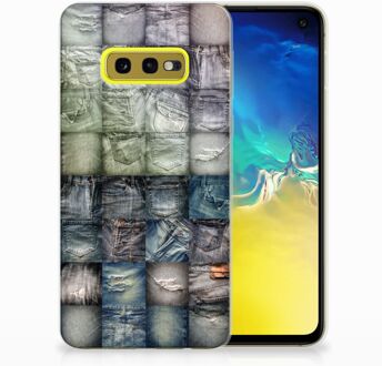 B2Ctelecom Samsung Galaxy S10e Uniek TPU Hoesje Spijkerbroeken