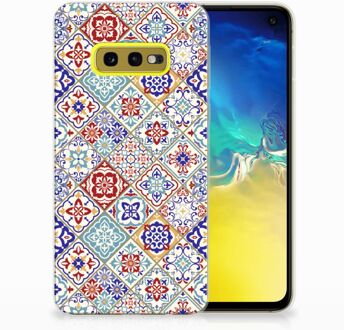 B2Ctelecom Samsung Galaxy S10e Uniek TPU Hoesje Tiles Color